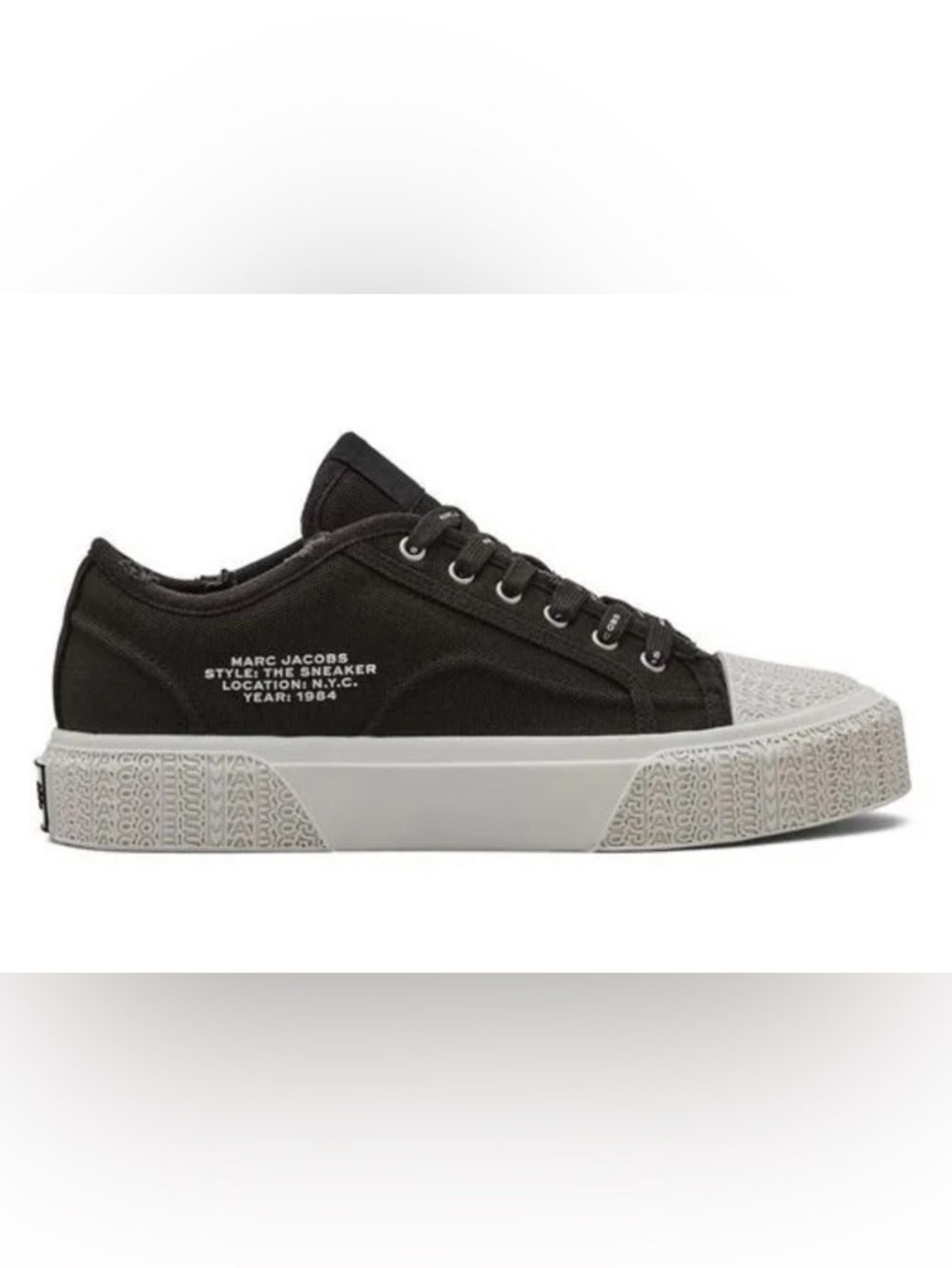 Marc Jacobs Women’s Black Canvas Low-Top Sneakers US 10/ 40